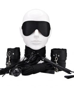 Bound to Play Beginner's Bondage Kit Black (8 Piece)