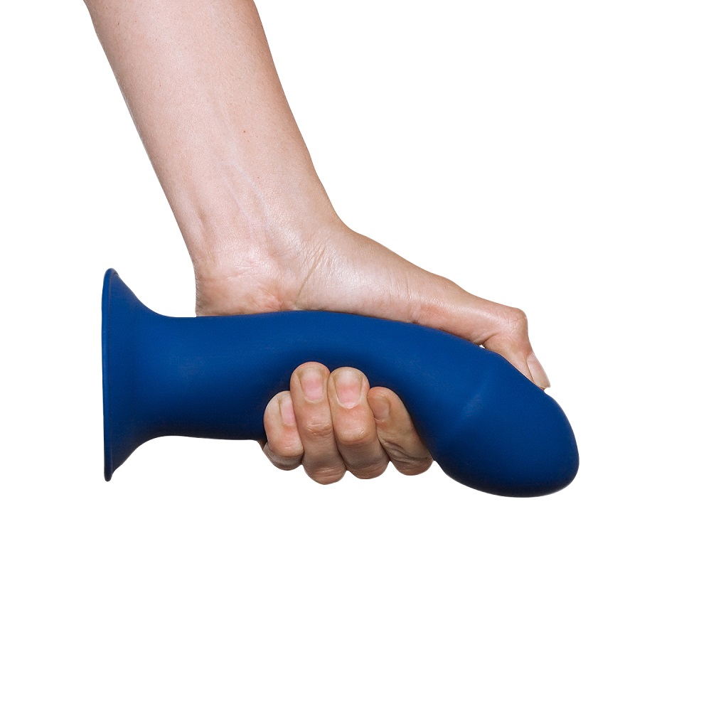 Cushioned Core Suction Cup Girthy Silicone Dildo 7 Inch