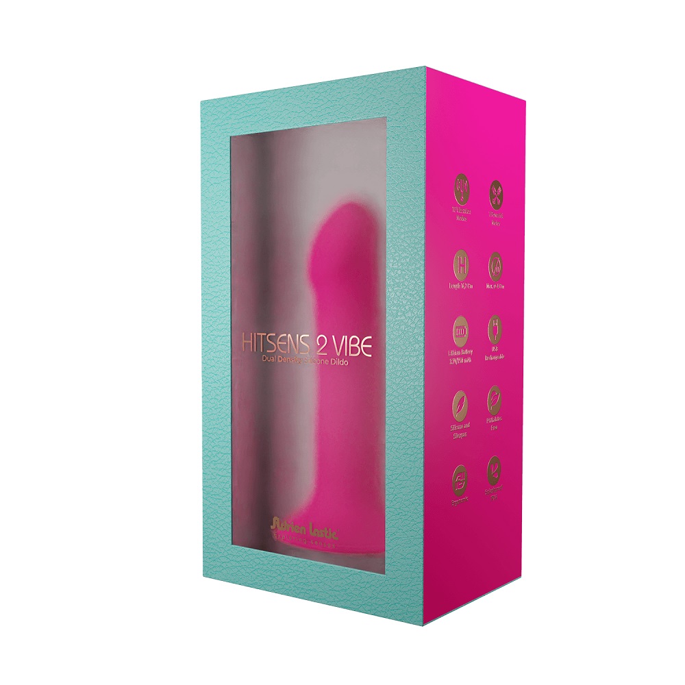 Adrien Lastic Dual Density Cushioned Core Vibrating Suction Cup Silicone Dildo 6.5 Inch - Wicked Sex Toys