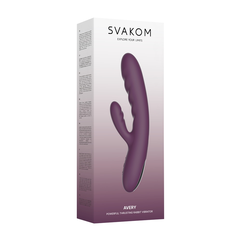 Svakom Avery Thrusting Vibrator with Clitoral Stimulator