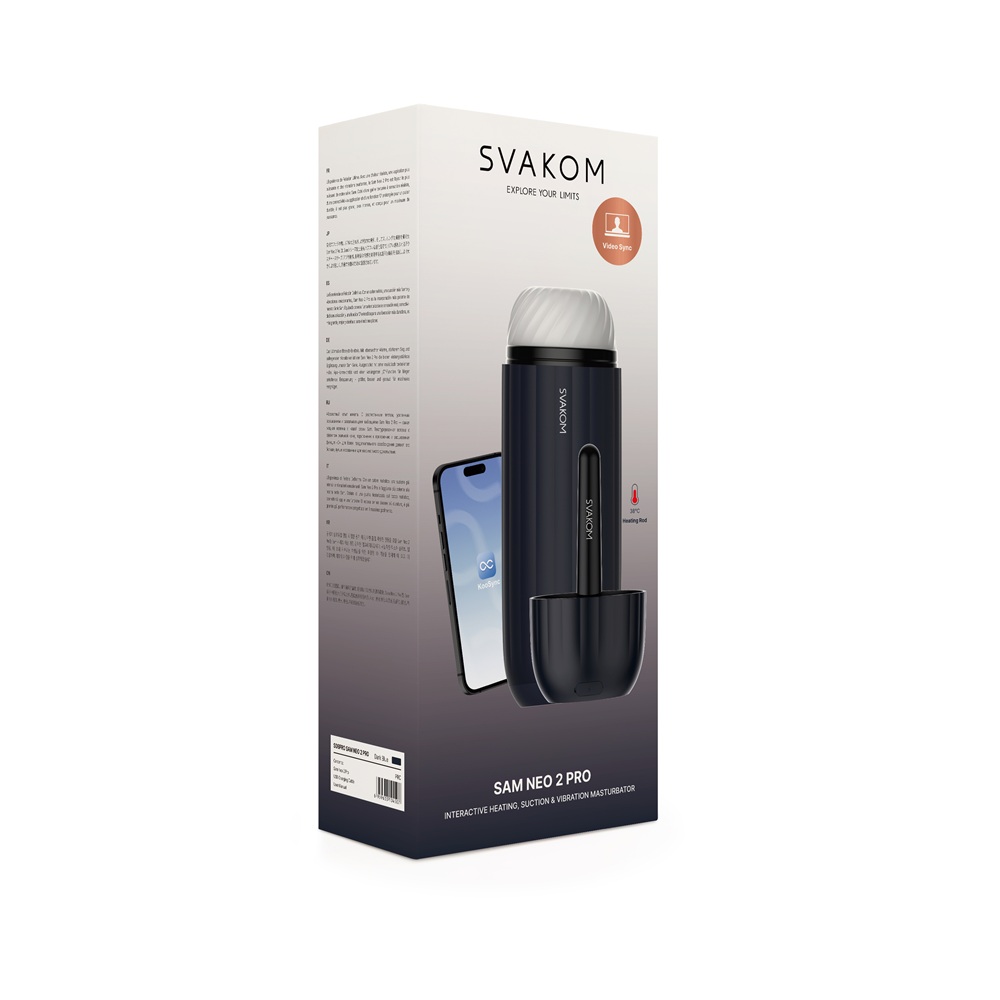 Svakom Sam Neo 2 Pro Interactive Heating, Sucking and Vibrating Masturbator