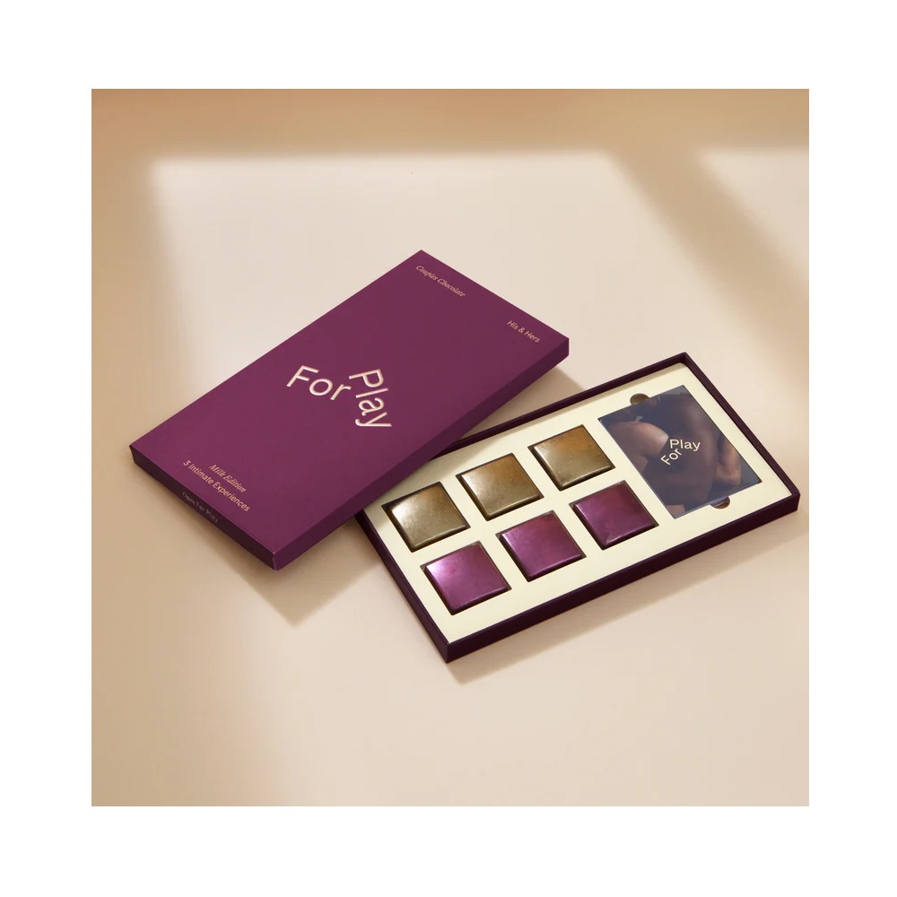 For Play His & Hers Couples Chocolates - Milk Chocolate Edition